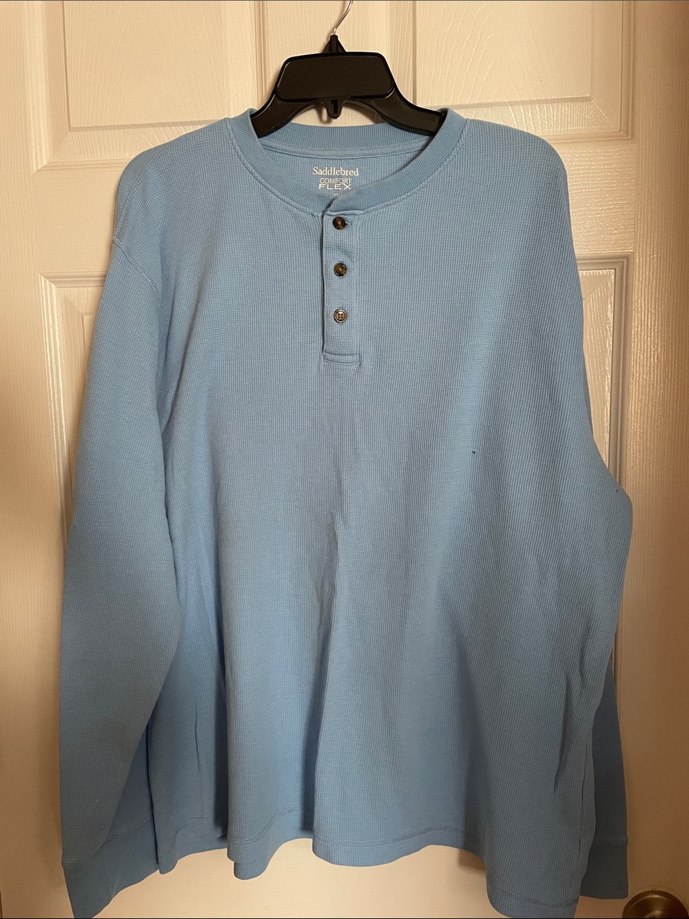 Saddlebred Sky Blue Long-Sleeve Henley
